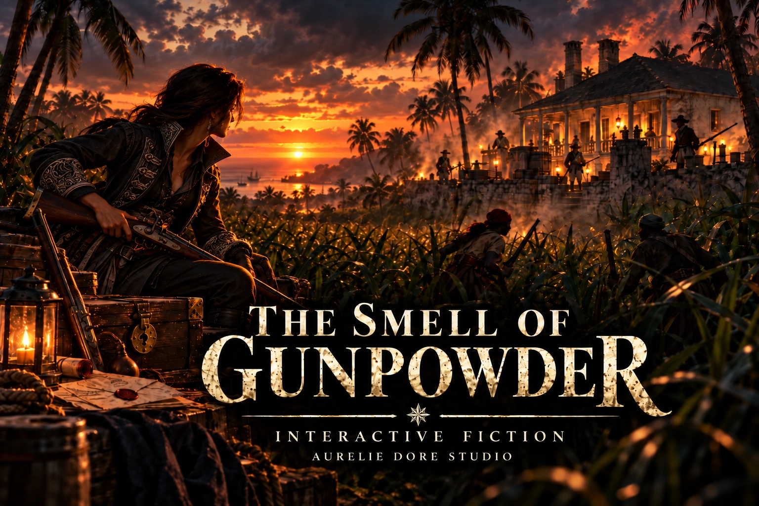 The Smell of Gunpowder interactive fiction cover